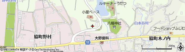 徳島県美馬市脇町小星726周辺の地図