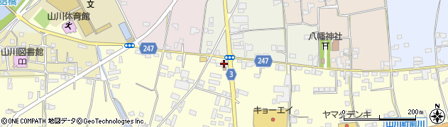 阿波吉野川警察署　山川町瀬詰駐在所周辺の地図