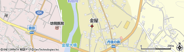 和歌山県有田郡有田川町金屋806周辺の地図
