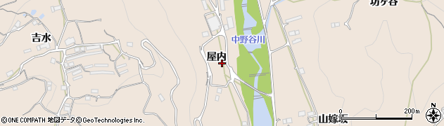 徳島県美馬市美馬町屋内周辺の地図