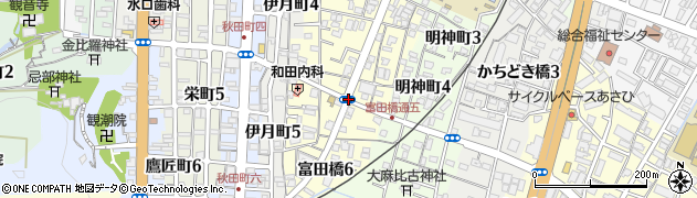 富田橋通四周辺の地図