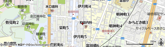 五條屋染物店周辺の地図