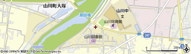 徳島県吉野川市山川町大須賀周辺の地図