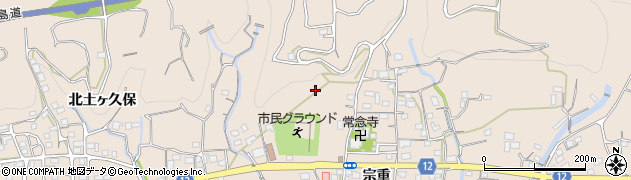 徳島県美馬市美馬町（宗重）周辺の地図