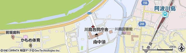 徳島県吉野川市川島町宮島周辺の地図