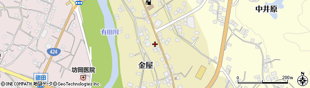 和歌山県有田郡有田川町金屋588周辺の地図
