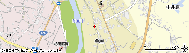 和歌山県有田郡有田川町金屋745周辺の地図