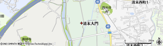 山口県下関市清末大門周辺の地図
