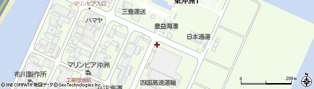 徳島県徳島市東沖洲周辺の地図
