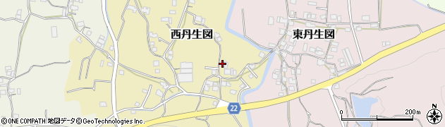 和歌山県有田郡有田川町西丹生図380周辺の地図