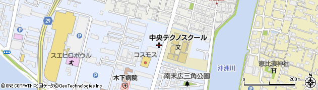 徳島県徳島市南末広町周辺の地図