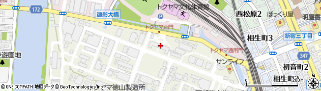 西部徳山生コンクリート株式会社　徳山工場出荷周辺の地図