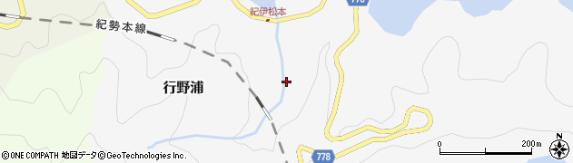 三重県尾鷲市行野浦142周辺の地図