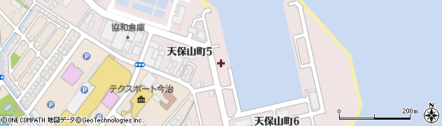 愛媛県今治市天保山町周辺の地図