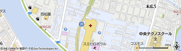 ネイルキューブ イオンスタイル 徳島店周辺の地図