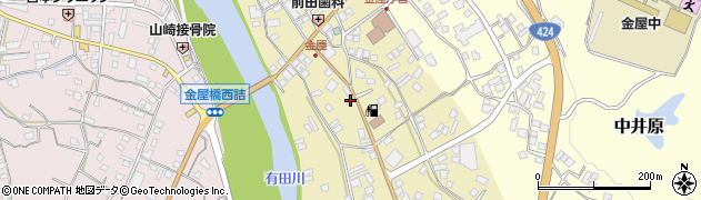 和歌山県有田郡有田川町金屋609周辺の地図
