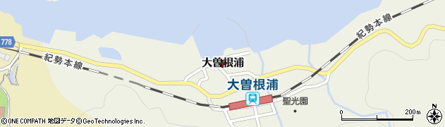 三重県尾鷲市大曽根浦周辺の地図