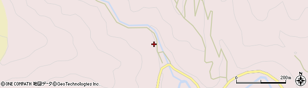 徳島県三好市池田町西山（乳ノ木道北）周辺の地図