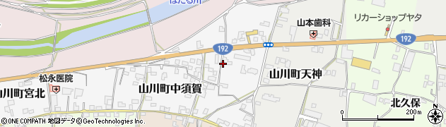 徳島県吉野川市山川町中須賀19周辺の地図