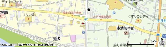 東京靴流通センター　徳島脇町店周辺の地図