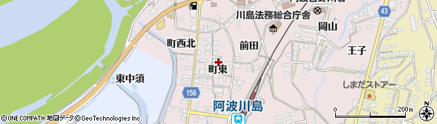 徳島県吉野川市川島町川島周辺の地図