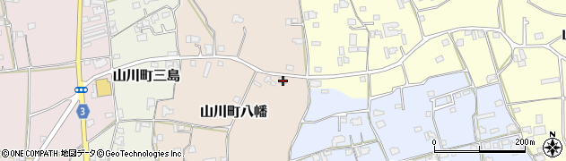 徳島県吉野川市山川町八幡123周辺の地図