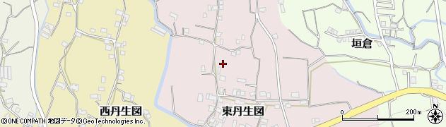 和歌山県有田川町（有田郡）東丹生図周辺の地図
