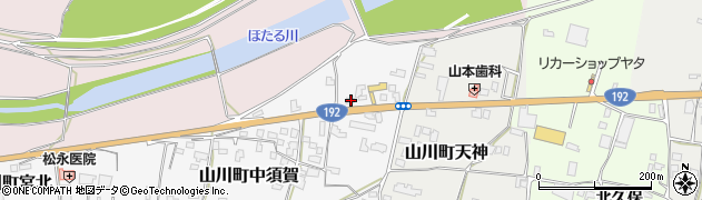 徳島県吉野川市山川町中須賀40周辺の地図