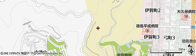 徳島県徳島市西富田町山分周辺の地図