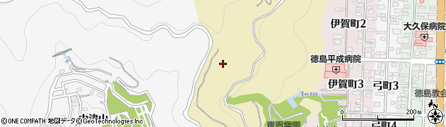 徳島県徳島市西富田町（山分）周辺の地図