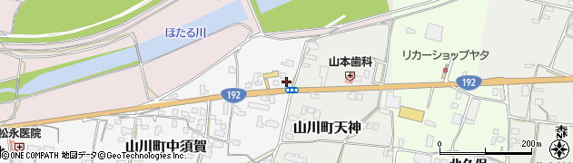 徳島県吉野川市山川町中須賀27周辺の地図