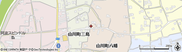 徳島県吉野川市山川町八幡47周辺の地図