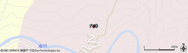 奈良県吉野郡十津川村内原周辺の地図