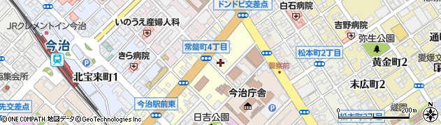 愛媛県今治市常盤町4丁目周辺の地図