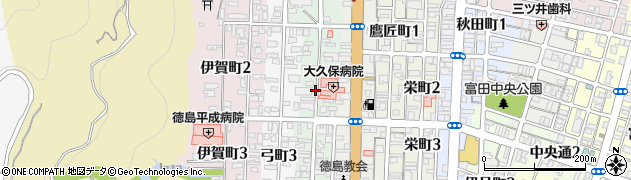徳島県徳島市幟町周辺の地図