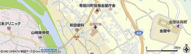金屋庁舎周辺の地図