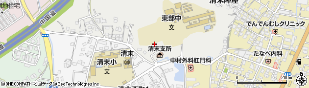 山口県下関市清末陣屋周辺の地図