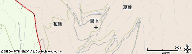 徳島県美馬市美馬町夏下周辺の地図