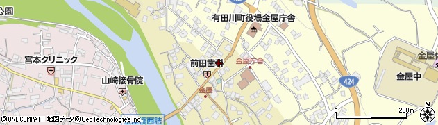 和歌山県有田郡有田川町金屋1周辺の地図