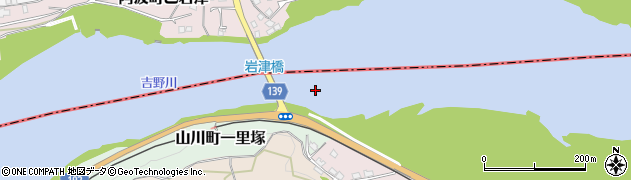 岩津橋周辺の地図