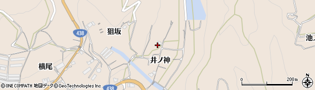 徳島県美馬市美馬町（井ノ神）周辺の地図