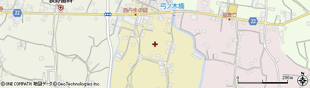 和歌山県有田川町（有田郡）西丹生図周辺の地図