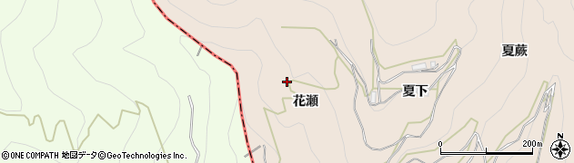 徳島県美馬市美馬町（花瀬）周辺の地図