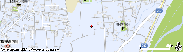 徳島県徳島市国府町（早淵）周辺の地図