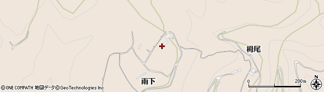 徳島県美馬市美馬町雨下周辺の地図