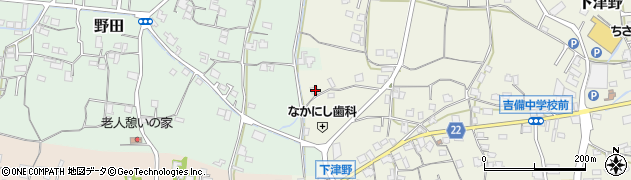 和歌山県有田郡有田川町下津野832周辺の地図