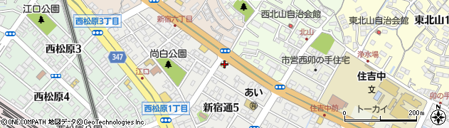 松屋 周南店周辺の地図