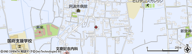 徳島県徳島市国府町中587周辺の地図