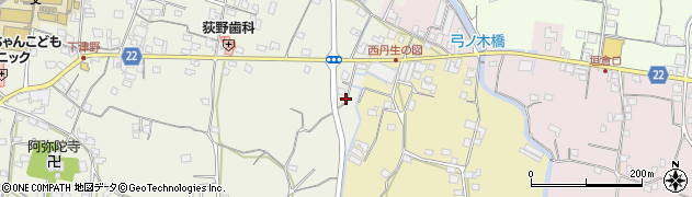 和歌山県有田郡有田川町下津野129周辺の地図
