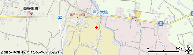 和歌山県有田郡有田川町西丹生図448周辺の地図